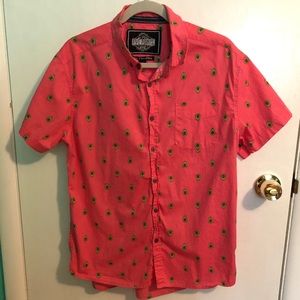 Men’s Five Point Button up Short Sleeve Shirt